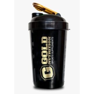 Gold Nutrition Shaker sin compartimiento Black & White 600 Cc