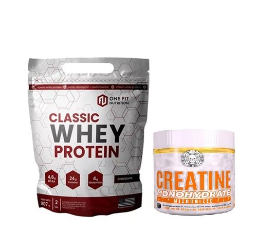 COMBO PROTEINA ON FIT 2LBS. DOY PACK + CREATINA GENERACION FIT MONOHIDRATADA 300GRS.