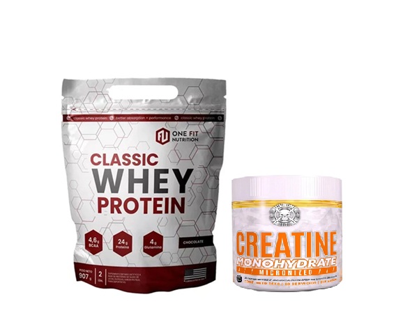 COMBO PROTEINA ON FIT 2LBS. DOY PACK + CREATINA GENERACION FIT MONOHIDRATADA 300GRS.