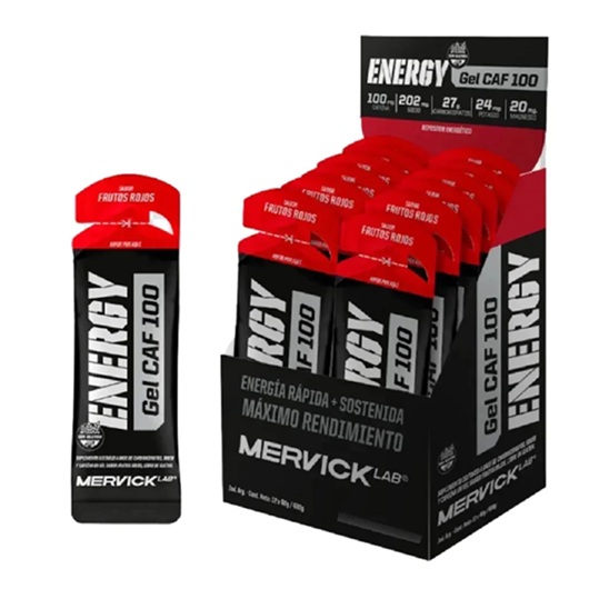 Mervick Lab Energy Gel Caf 100MG x12 Unidades