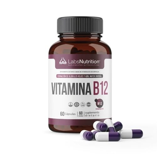 LABS NUTRITION Vitamina B12 - Equilibrio Sanguíneo Y Neuronal (60 Capsulas)