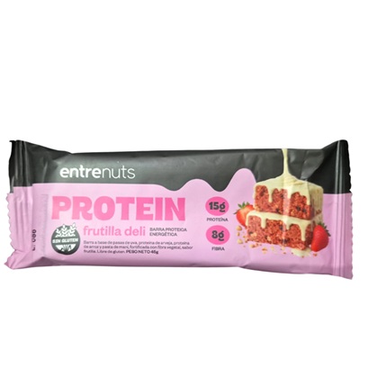 EntreNuts Protein Bar sin TACC 45 gr x 10 uni. - Imagen 2