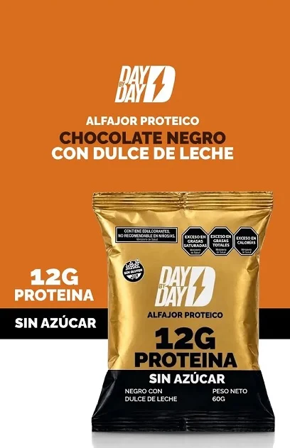 Alfajor Proteico Sin Azucar 60 Grs Day By Day Sin Tacc